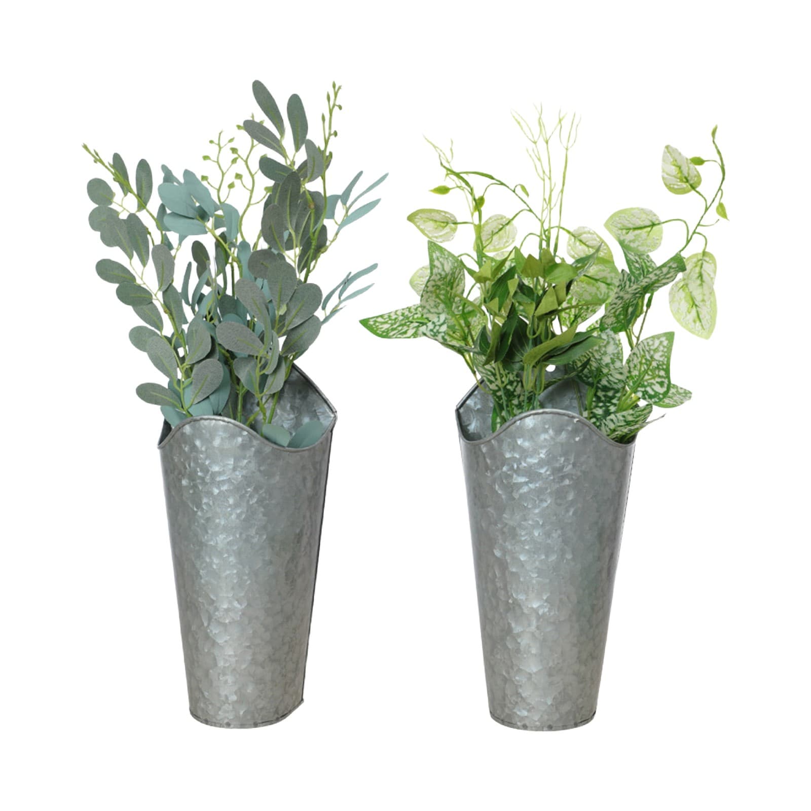Farmhouse Metal Wall Vases (Set of 2) — product photo 1