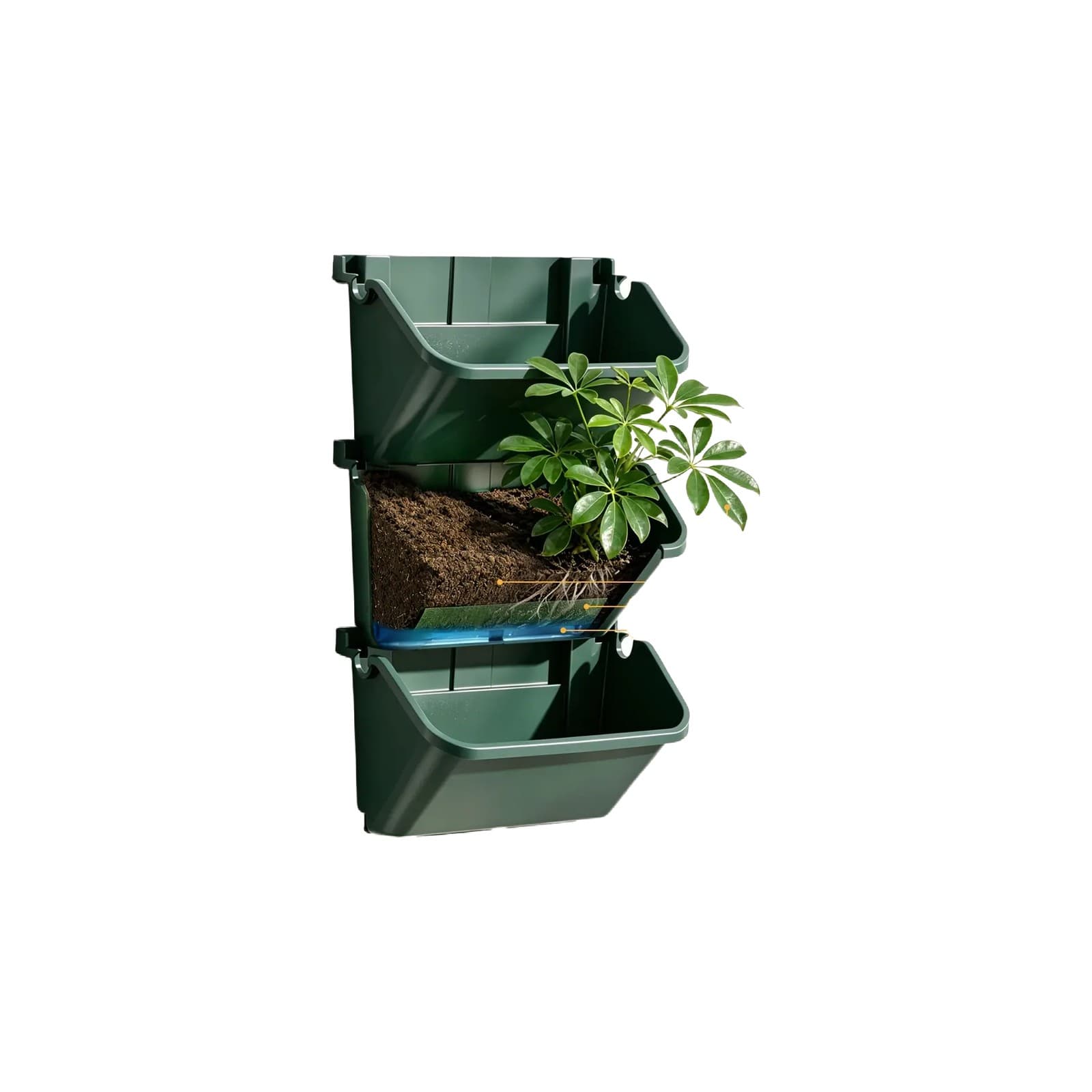 Self-Watering Wall Planters (3-Pack)