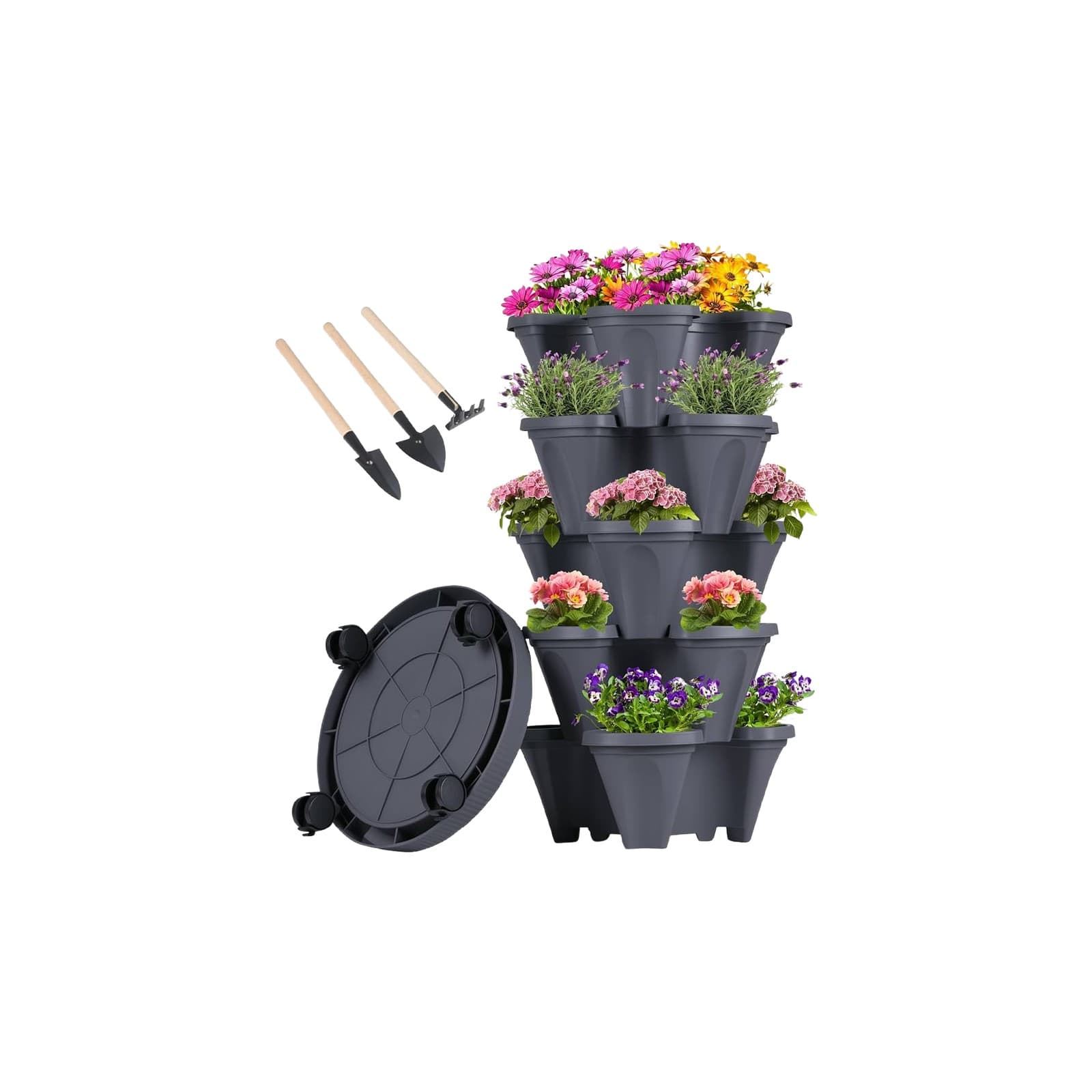 Stackable Tower Planter (5-Tier)